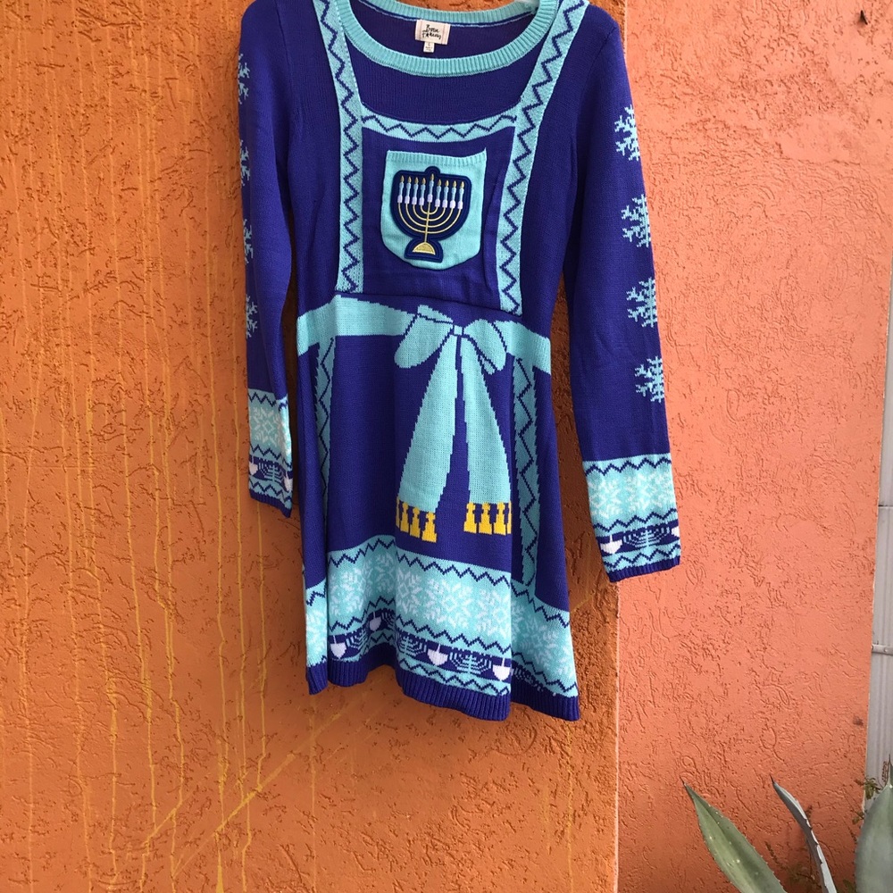 Born Famous Ugly Hanukkah Sweater Dress